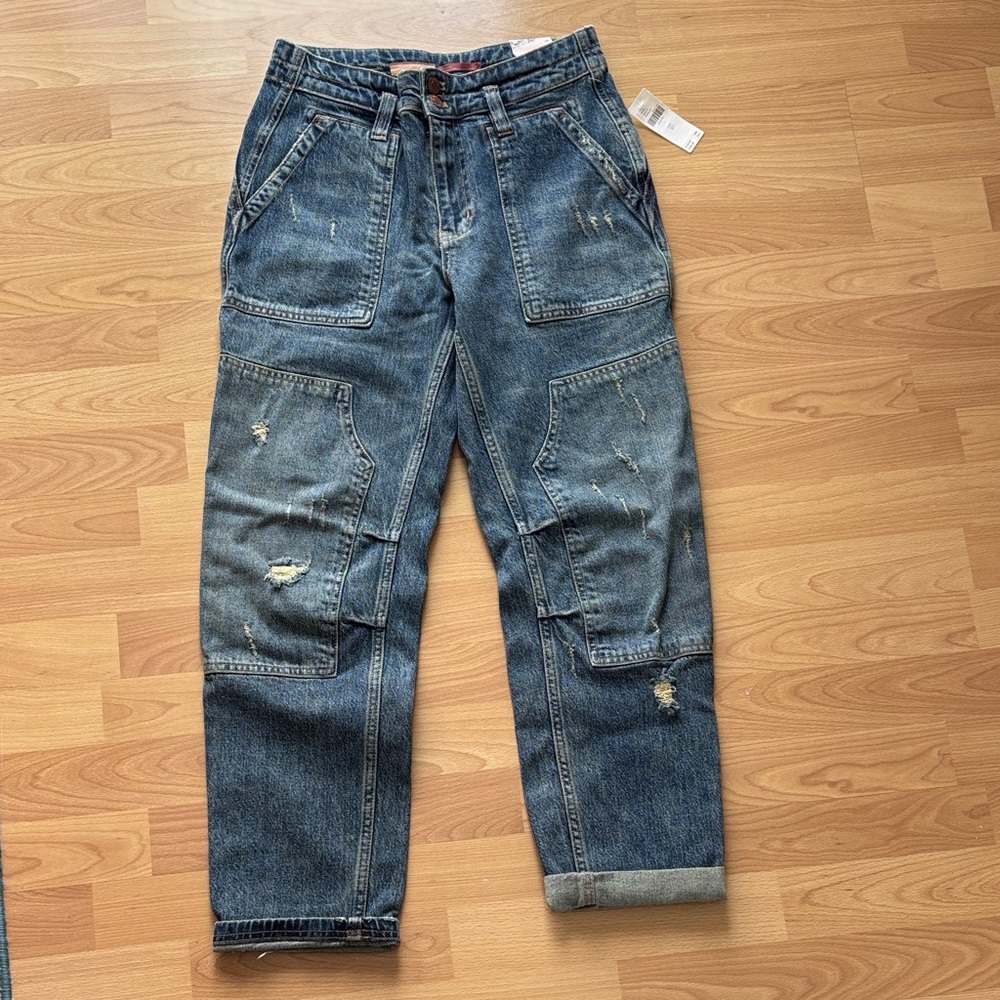 Anthropologie Wander Women’s Relaxed Distressed Denim Jeans